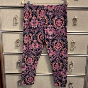 French Laundry Paisley Print Legging 1X